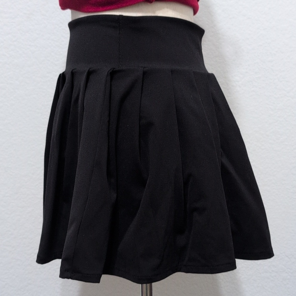 Nova Sport Tennis Skirt Skort Pleated Black Size Medium - Picture 5 of 10
